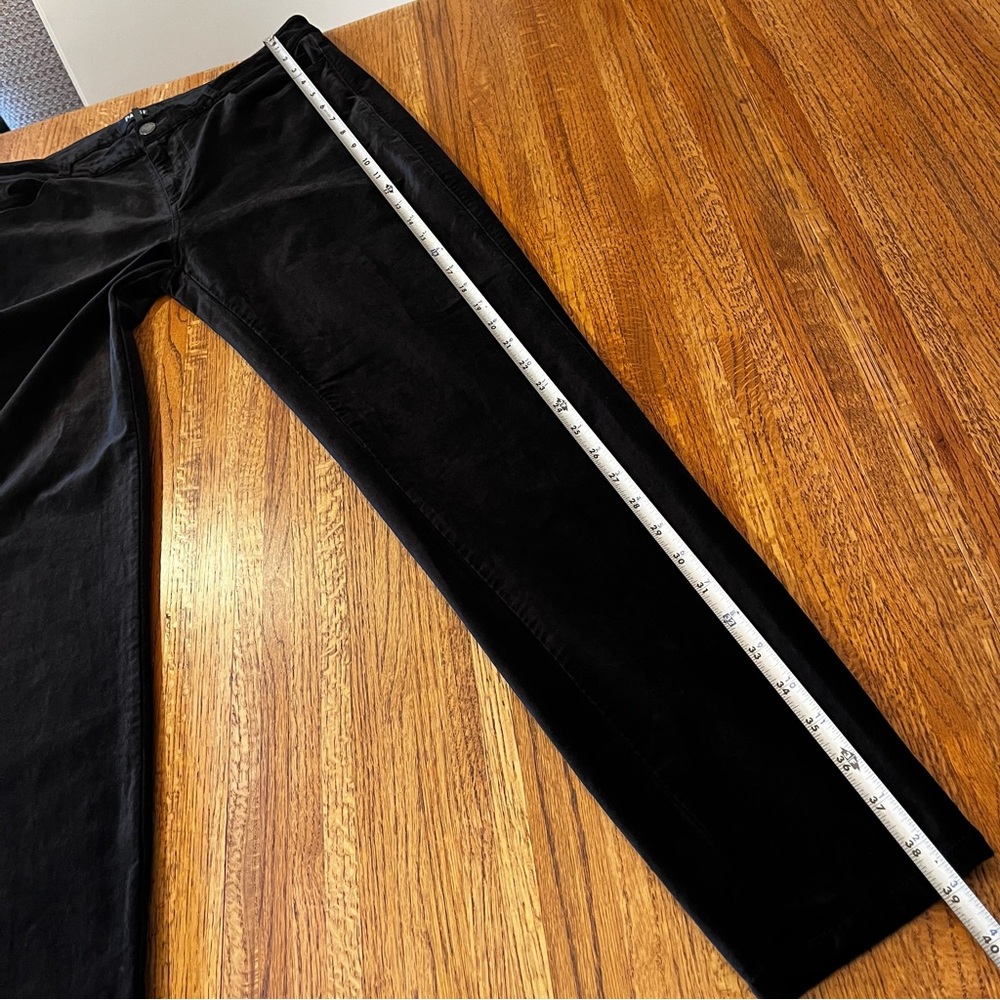 Paige Verdugo Women's Black Velvet Overdyed Ultra Skinny Jeans Pants Size 31 - Picture 10 of 10